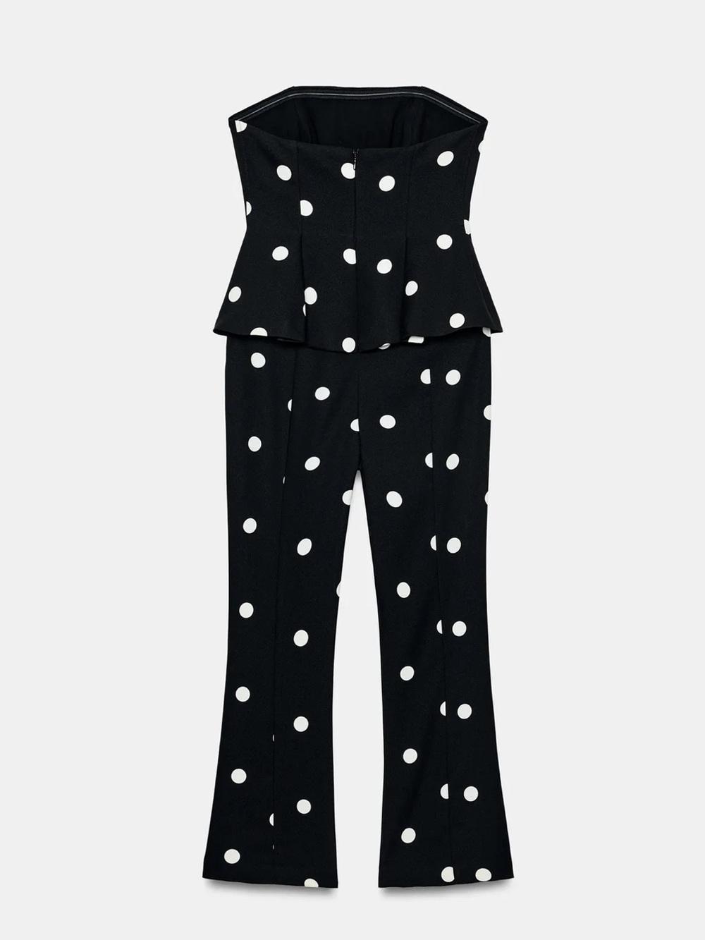 Zara Polka Dot Strapless Jumpsuit - Picture 6 of 8